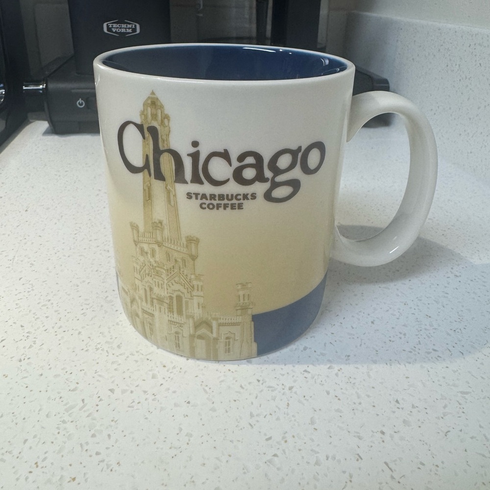 Starbucks Chicago Mug - White and Blue